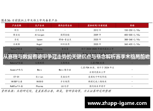 从赛程与数据看德甲争冠走势的关键拐点与悬念解析赛季末格局前瞻